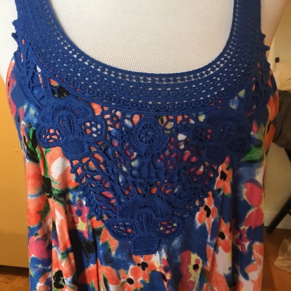 Crochet Rayon Ruffled Top  By Candies - Picture 2 of 6
